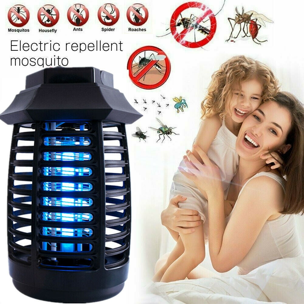 Safest Indoor Flies Mosquitos Zapper Bugs Insect Killer Electronic Trap Catcher 