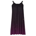 thumbnail image 4 of Vestido de verano para mujer, estampado, sin mangas, con cuello, sexy, informal, fluido, para la playa OAVQHLG3B Store  lin121212, 4 of 4