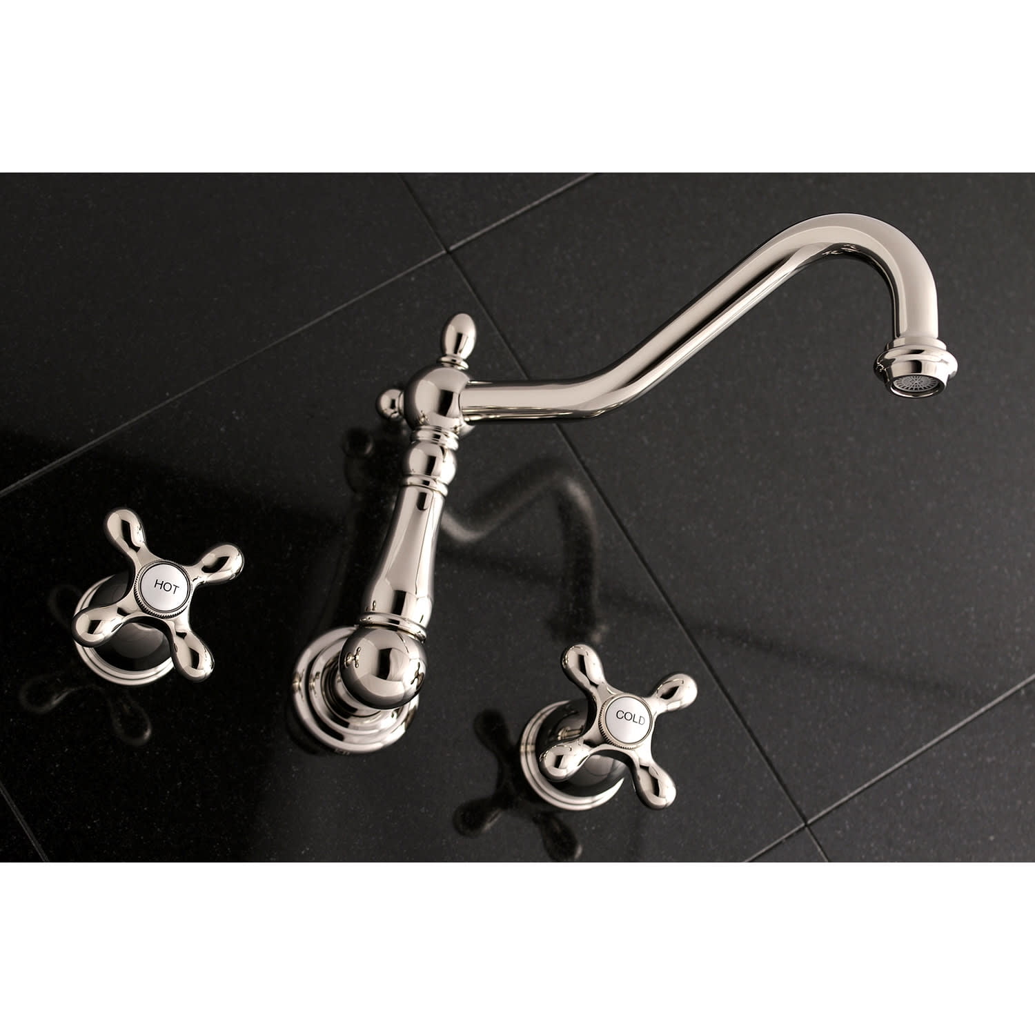 Kingston Brass Roman Tub Faucet, Brushed Brass, Wall Mount KS1027AX