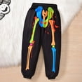 thumbnail image 4 of shoper Glow In The Dark Halloween Skeleton Clothes For Kids Long Sleeve Hooded Top and Pants Two Piece Outfit Toddler Girls Boys Jumpsuit Fall Winter Clothes, 4 of 7