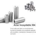 thumbnail image 3 of Jinsinto 200PCS Hexagonal Tête Vis Kit d'Assortiment 10 Types Hexagonales Vis de Râpe Ensemble M3 M4 M5 M6 M8 Acier Inoxydable Hexagonal Tête de Culasse Kit de Vis pour l'Utilisation en Magasin, Garage et Maison, 3 of 5