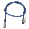 thumbnail image 1 of Cable de extensión de audio estéreo de 4 conductores, de 3,5 mm hembra a 90° macho, para MP3, PC y teléfono inteligente., 1 of 14