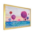 thumbnail image 2 of Designart 'Purple Coloured Tree Impression Landscape II' Modern Framed Art Print, 2 of 4
