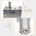 thumbnail image 4 of unbranded Motor Reductor Plateado Con Engranaje Turboworm Para Tocadiscos Con Alto Torque Y Autobloqueante, 4 of 8