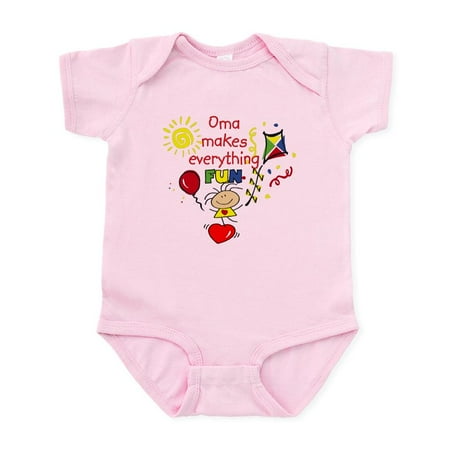 

CafePress - Oma Fun Girl Infant Bodysuit - Baby Light Bodysuit Size Newborn - 24 Months
