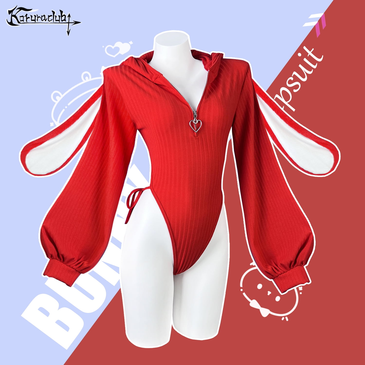 KORURACLUB Cosplay Bunny Outfit Cosplay lingerie for women Animal Costumes Bunny Bodysuit