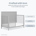 thumbnail image 4 of Dream On Me Universal Convertible Crib Toddler Guard Rail, Pebble Grey, 4 of 5