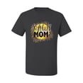 thumbnail image 3 of Softball Mom Animal Print Girl Sports Men's Graphic T-Shirt, Charcoal, 4X-Large, 3 of 5