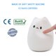 thumbnail image 4 of Lámpara de gato, luz de noche de gatito de silicona con control remoto para niños pequeños, bebés, niñas, recargable, linda luz de noche Kawaii Xemadio FLD-2962, 4 of 8