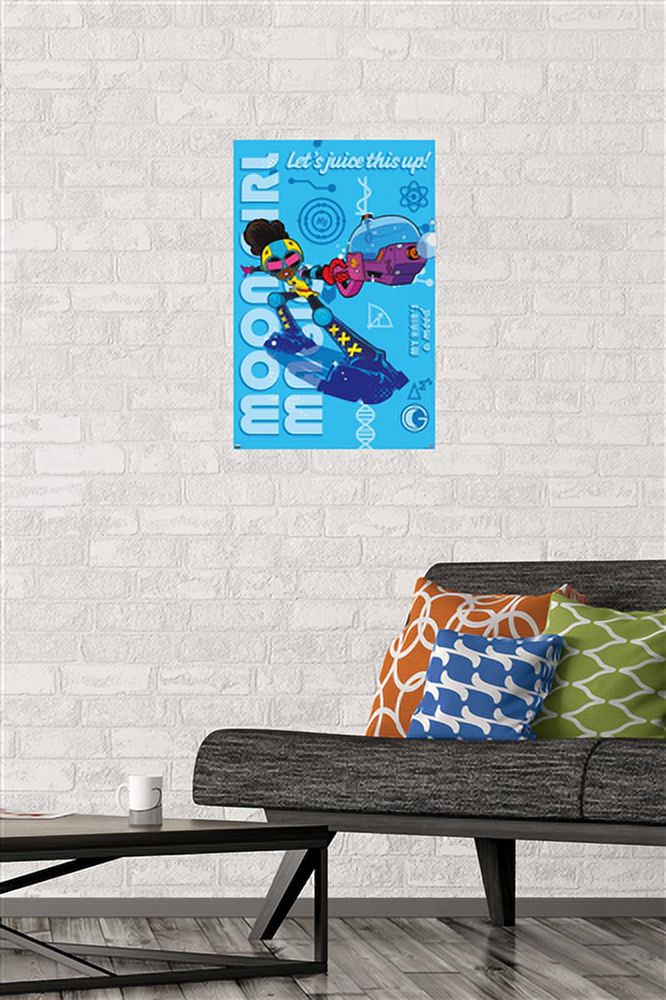 Marvel's Moon Girl & Devil Dinosaur - More Juice Wall Poster, 14.725" x 22.375"