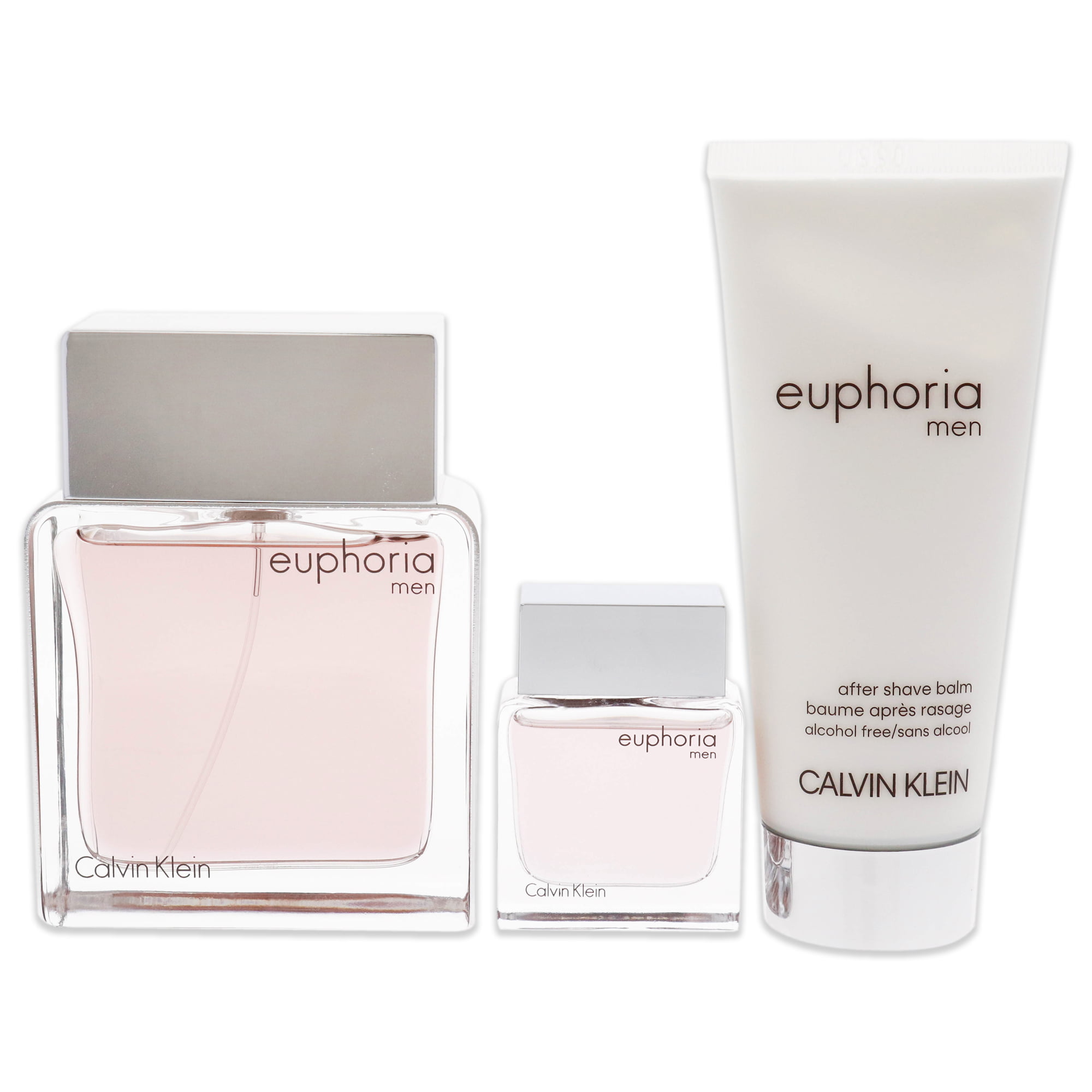 Calvin Klein Euphoria Fragrance Giftset For Men (3PC)  oz EDT + EDT  Mini + Aftershave Balm 
