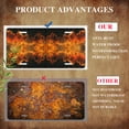 thumbnail image 5 of License Plate,Fiery Abstract Art Decorative Front,Personalized Stainless Steel License Plate Cover For Men Women,12.2" X 6.2", 5 of 7