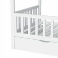 thumbnail image 5 of LHYY Full House Bed with 2 Storage Drawers, Full Bed Frame with Rails and Roof,Tent Bed,Wooden Full Daybed,Full Bed for ,No Box Spring Needed (White), 5 of 8