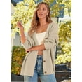 thumbnail image 3 of Women's Cardigan, New Cardigan Large Button Fashion Top, 3 of 5