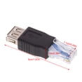 thumbnail image 2 of USB Type A Female To RJ45 Male Ethernet LAN Router Socket Plug Adapter, 2 of 8