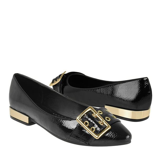 ZAPATOS CASUALES DAMA STYLO 19253 CHAROL NEGRO
