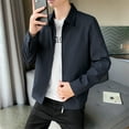thumbnail image 5 of Vedolay Men's Jacket 2023 Long Sleeve Bomber Jacket Coat with Pocket Dark Blue,3XL, 5 of 5