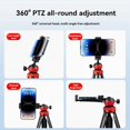 thumbnail image 3 of Mini Trípode de Escritorio para Teléfono Móvil con Cabezal Esférico de 360 Grados, Portátil para DSLR, para , Teléfonos Inteligentes, Color Negro, 3 of 6