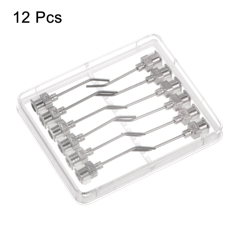 12 Pack - 18Ga Dispensing Needle 1inch - All Metal Stainless Steel Blunt  Tip Luer Lock 18 Gauge Stainless Steel Blunt Needles (18G-25mm-12pcs) :  : Home & Kitchen