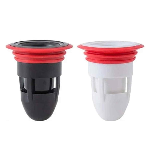 2pcs - floor drain for toilet - black white Gseagtia
