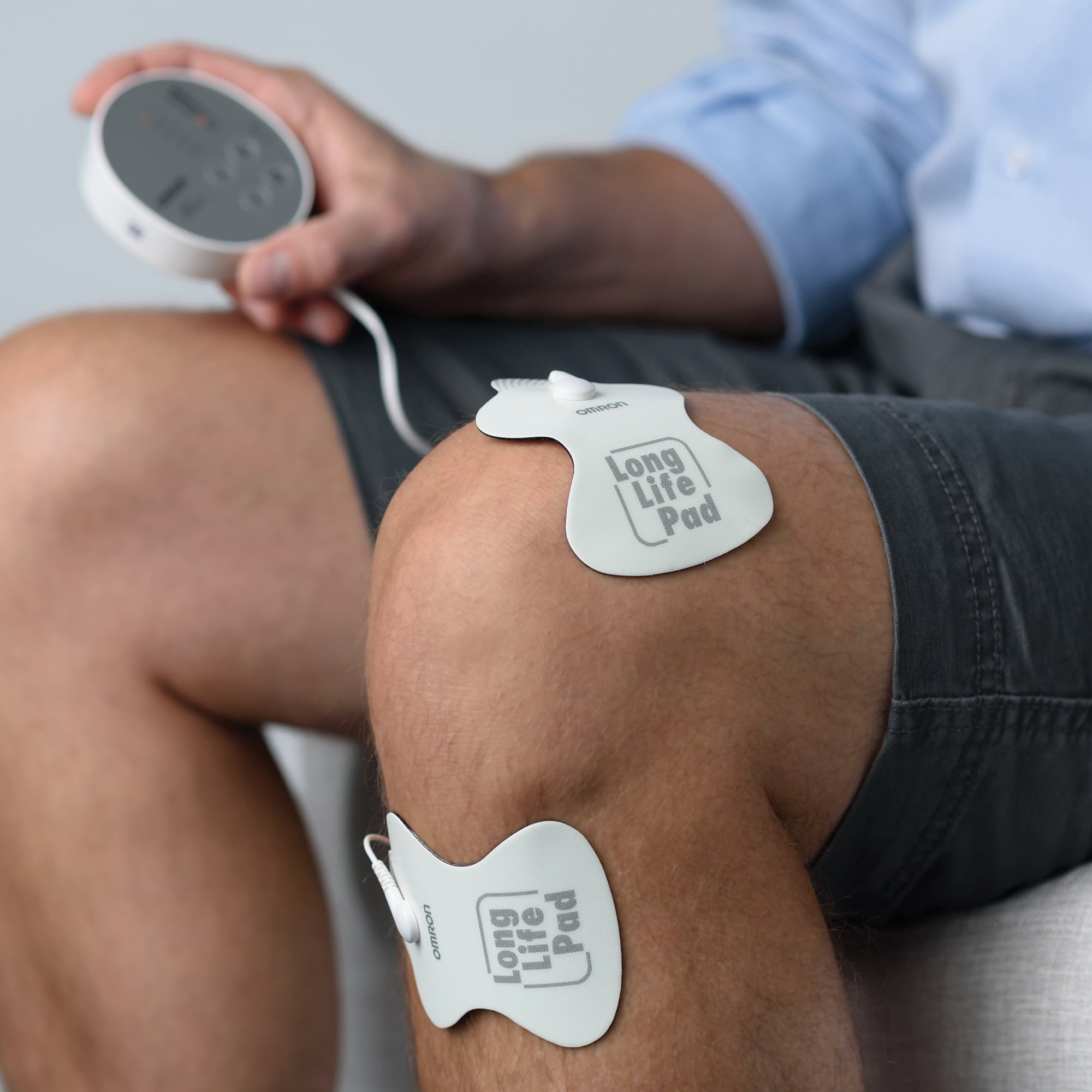 Omron PM400 Pocket Pain Pro Tens Unit & PMLLPAD-L ElectroTHERAPY TENS Long-Life Pads