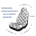 thumbnail image 2 of Goofa Black Squirrel Printed Car Seat Covers, Automotive Seat Covers for Cars Trucks and SUVs, Quick Setup Universal Fit Elastic Seat Covers-2 PCS, 2 of 6
