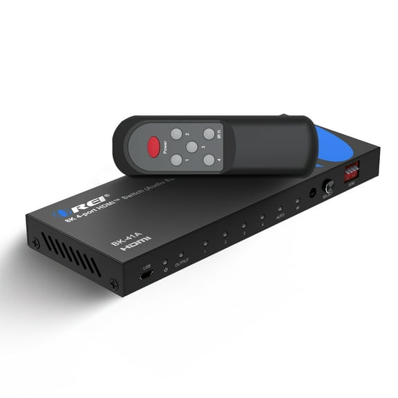 OREI 8K 4-port HDMI™ Switch (Audio Extract) (BK-41A)