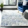 thumbnail image 5 of SAFAVIEH Jasper Brandt Abstract Overdyed Area Rug, Ivory/Blue, 5'3" x 7'6", 5 of 9
