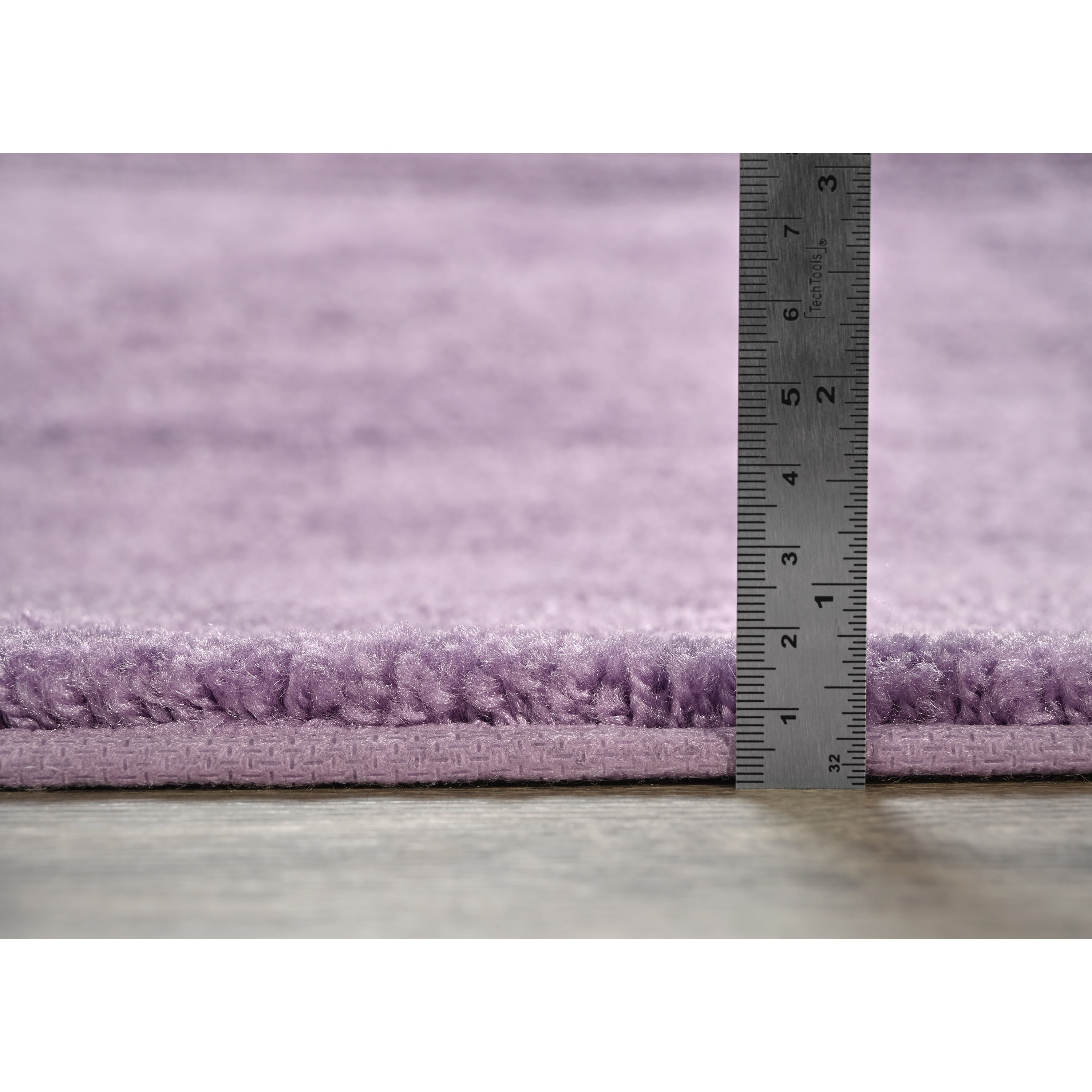 Garland Rug Traditional Washable Bath Rug Set, 3-Piece Set (17"x24" Bath Rug and Two 21"x34" Bath Rugs) Purple