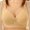 Beige, variant on Gray Bras for Older Women Large Bust Push-up Wire-Free Full-Figure Striped Bra Brasiers Women S(38/85)