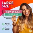 thumbnail image 4 of Rio Salto Removable New Driver Sticker for Car Funny Student Driver Stickers New Driver Gifts New Car Driver Gifts Please Be Patient Teen Boy Girl Bumper Stickers and Windows - Removable Paint Safe, 4 of 8