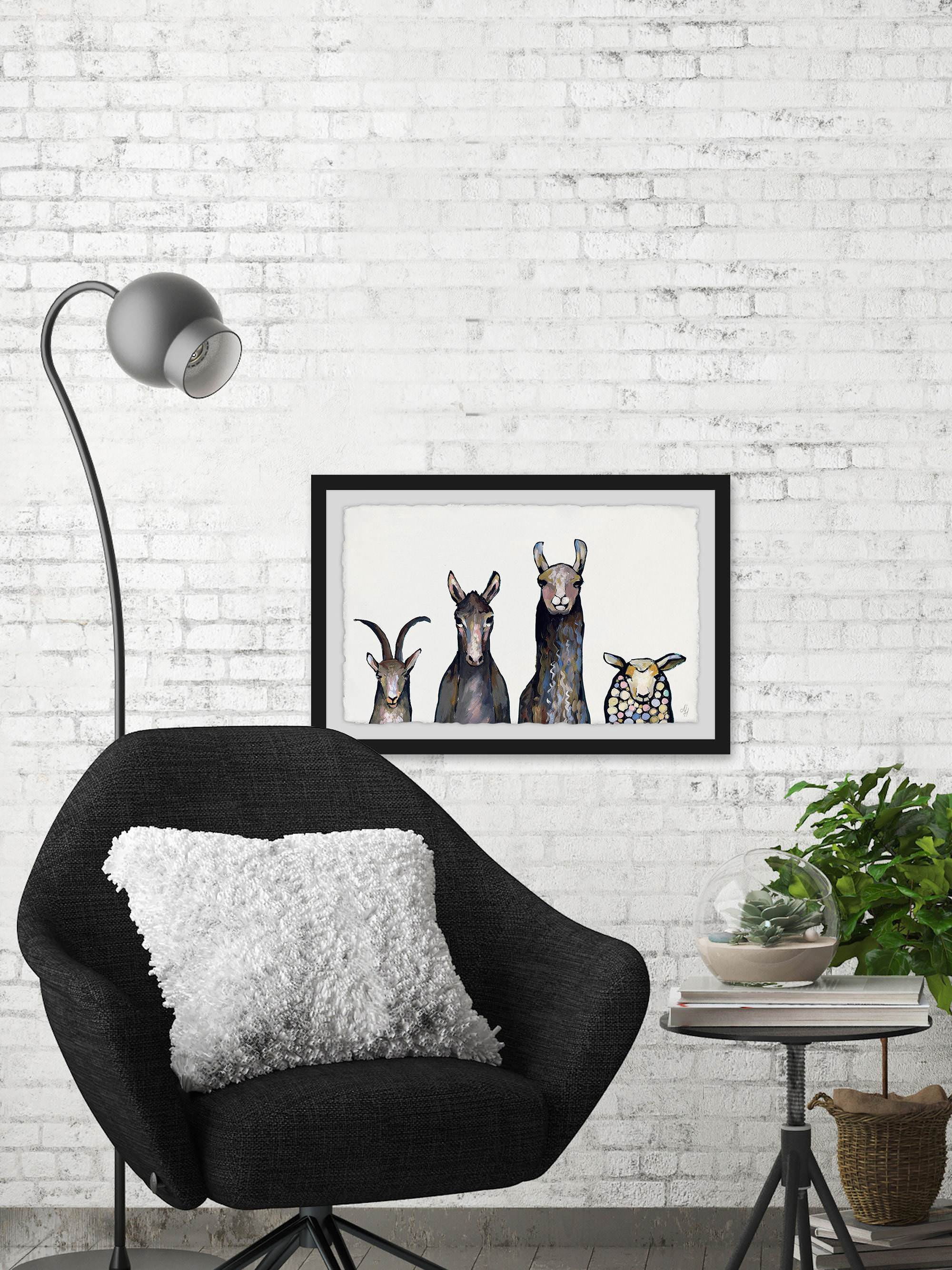 Staring All Day Framed Painting Print