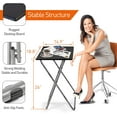 thumbnail image 4 of Dueatib Home Folding TV Tray, Black, 4 of 7
