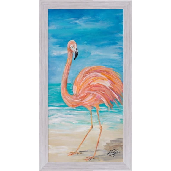 Great Art Now Flamingo II by Julie DeRice, Framed Wall Art, 16.75W x 30.75H