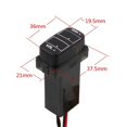 thumbnail image 5 of Car Digital Voltmeter Temperature Gauge 2 in 1 for Mitsubishi, 5 of 5