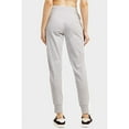 thumbnail image 4 of DailyWear Womens Juniors Lightweight Soft Cotton Jogger Pants Heather Grey, Small, 4 of 4