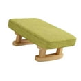thumbnail image 1 of Taburete pequeño otomano de madera, cómodo y pequeño banco para cambiar zapatos. Verde, 1 of 9