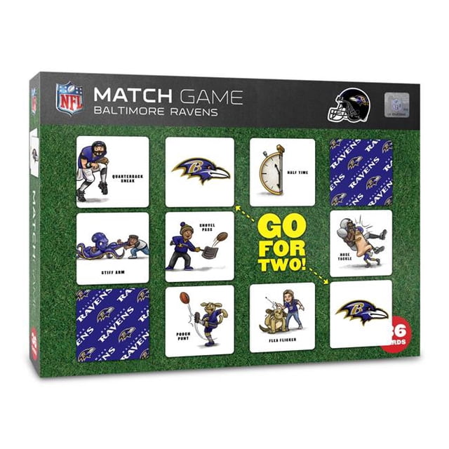 YouTheFan 2501444 NFL Baltimore Ravens Licensed Memory Match Game