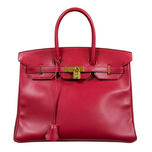 Pre-Owned Hermes Birkin 35 handbag in Swift leather, red, for women. (Good)