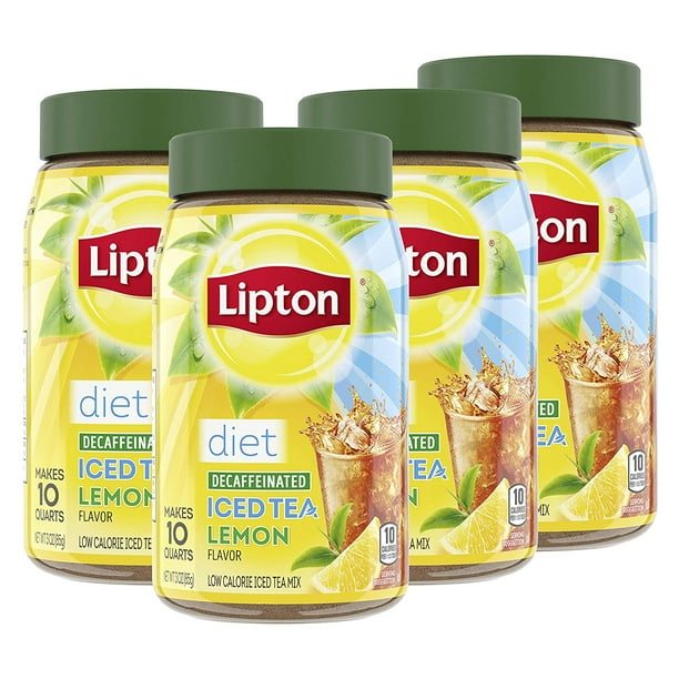 Lipton Diet Iced Tea Mix, Lemon, CaffeineFree, SugarFree Black Tea