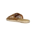 thumbnail image 3 of Women Leatherette Open Toe Caged Espadrille Slide Sandal 18475, 3 of 6