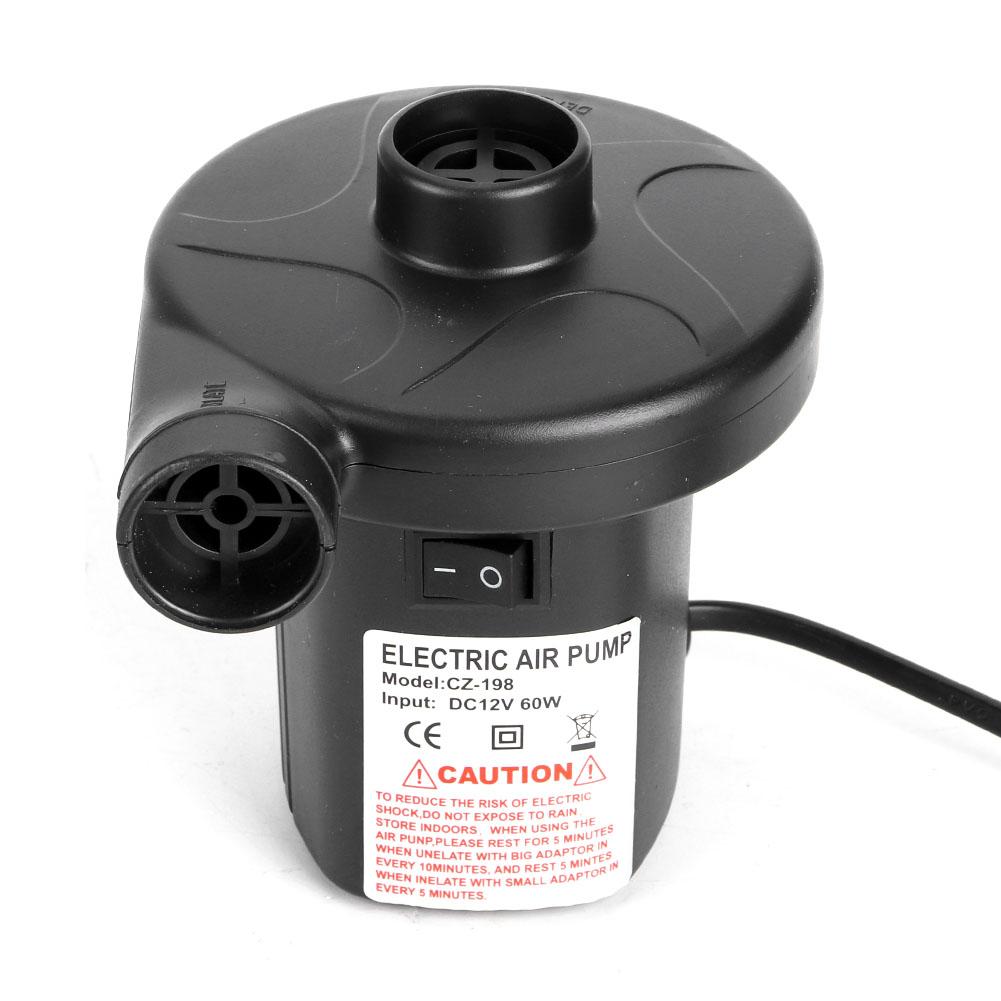 Cergrey Auto Car 12V Electric Air Pump Inflator Deflator for Boat Bed Mattress, Air Pump, Air