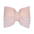 thumbnail image 2 of Lssam Bow Accent Pillow Premium Pink Decorative Cushion in a Distinctive Bow Shape Featuring Intricate Lace Inlays and a Soft Ruffle Border Plush and Supportive Throw Pillow for Sectional Sofa, 2 of 9
