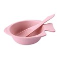 thumbnail image 2 of Oefntac Bowl Straw Fish Bowl Two Piece Children's Baby Bowl Tableware Fish Bowl Small Fish Spoon Set, 2 of 6