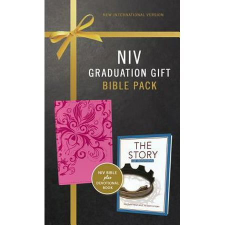 NIV, Graduation Gift, Bible Pack for Her, Pink, Red Letter Edition