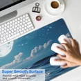 thumbnail image 4 of Large Gaming Mouse Pad with Moonlight Design - 31.5 x 11.8 Inch, Extended Desk Mat, Superior Micro-Weave Cloth, Stitched Edges, Non-Slip Base, Water Resistant, Perfect for Office & Home, 4 of 7