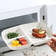thumbnail image 4 of Rectangular 3-Compartment Serving Tray | Plastic Dinner Plate Organizer | Thick Bottom | Easy Clean | Solid Stable Design | For Party Picnic Home Use | 26.5x18x3cm | Gray White Beige Pink | 1 Piece, 4 of 6
