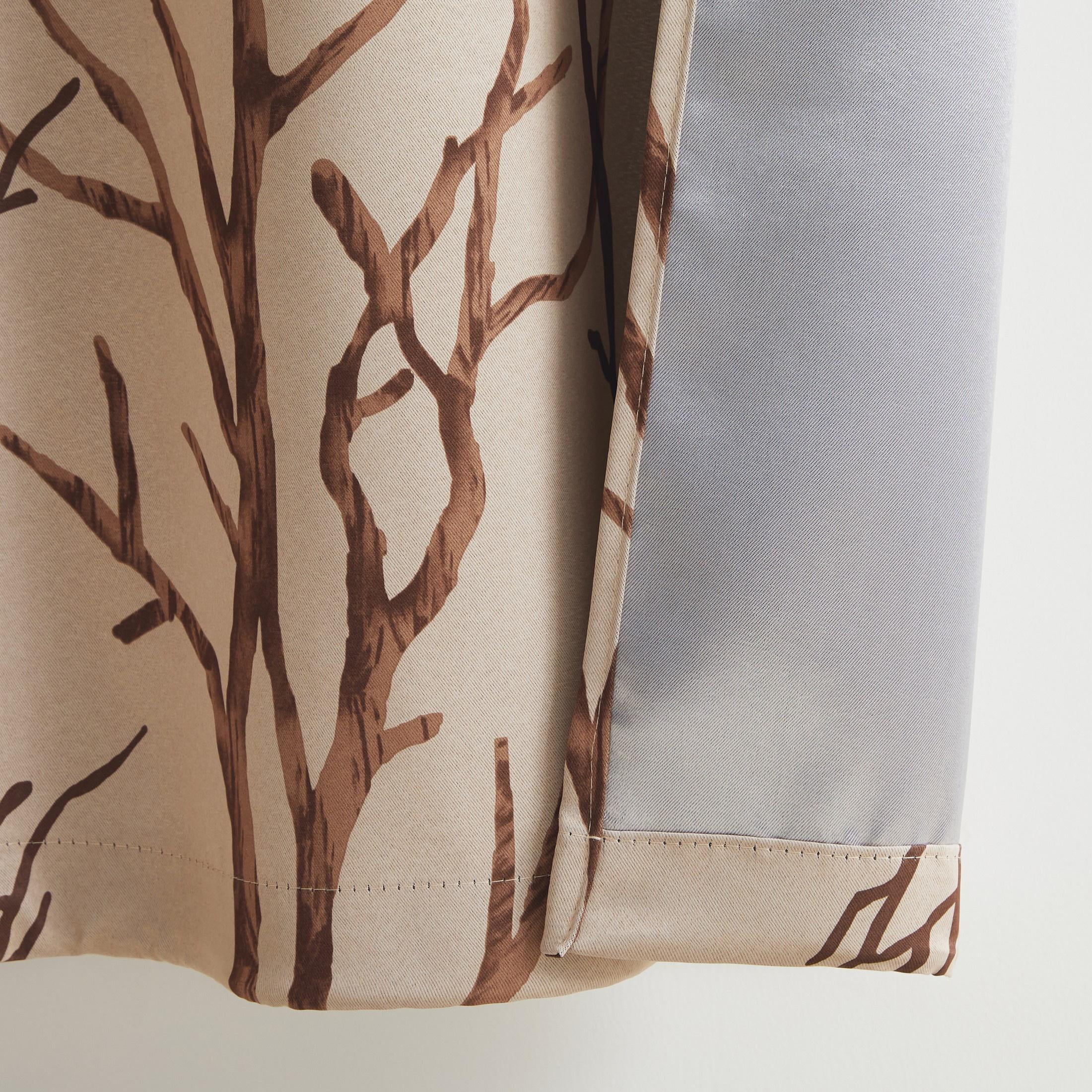 VCNY Home Kingdom Taupe Branch Grommet Blackout Curtain, 40" x 63"