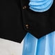 thumbnail image 5 of Odeerbi Niñas 2 Piezas Preppy Traje Satén Flor Camisa Sin Mangas y Falda Plisada Conjunto Uniforme Escolar, 5 of 9