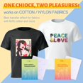 thumbnail image 2 of Papel de transferencia de calor HTVRONT para camisetas, paquete de 20 con vinilo, 2 of 6